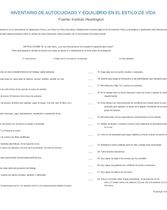 Inventario de Equilibrio de Cuidado y Estilos de Vida