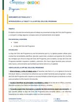 Herramienta de trabajo Nº 1 - Introducción a la Tablet y a la App del Ciclo del Programa