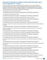 Seguimiento (3 – 5 meses): Evaluación de Conocimiento, Actitudes y Prácticas (KAP) - "Informados sobre el Trauma"