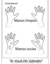 Hoja 2: Colorea Manos Limpias