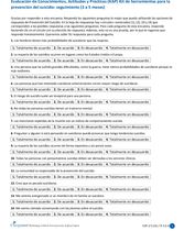 Seguimiento: Evaluación de conocimientos Actitudes y prácticas (KAP)  de 3 a 5 meses_Kit de herramientas para la prevención del suicidio