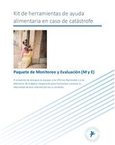 Paquete de Monitoreo y Evaluación - Ayuda alimentaria
