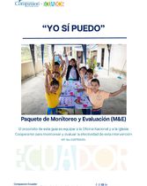 Paquete de M&E Intervención: "Yo sí puedo"